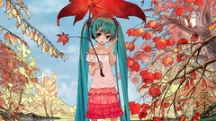 Leaves nature Trees water autumn headphones maple-leaf skirts 