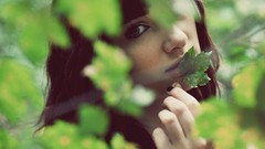 Leaves nature Trees woman susan coffey girls in nature