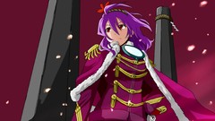 Leaves red Army Anime Manga military goddess red background red 