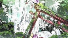 Leaves stones nature Trees water Plants ruins Profile hats 