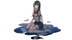 Leaves tie white background puddles maple-leaf sitting shirts 