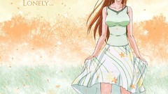 Leaves Trees lonely bleach inoue orihime orange hair