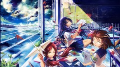 Leaves water ocean Books Plants Anime glasses Bags red eyes 