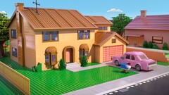 Lego Toys pink colorful The Simpsons TV series Car House