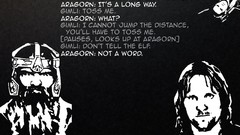 Legolas Aragorn Gimli the lord of the rings Quotes