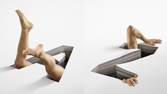 Legs abstract Typography Arms