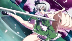 Legs anime girls konpaku youmu touhou video games
