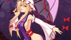 Legs anime girls touhou yakumo yukari video games hentai 