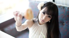 Legs asians models black hair Korean Im Soo Yeon