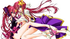 Legs pink hair long hair anime girls boobs Simple Background 