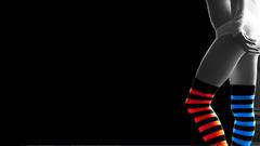 Legs stockings selective coloring