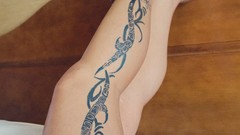 Legs tattoos MILF