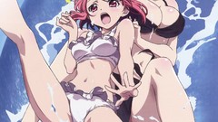 Legs water bikini ecchi