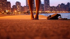 Legs woman cityscapes feet