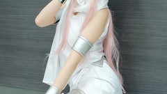 Legs woman cosplay blue