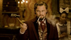 Leonardo DiCaprio smoking frown Django Unchained Calvin Candie