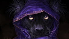 Leopard purple furry high mage Resolution