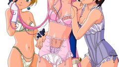 Lesbians transparent anime vectors