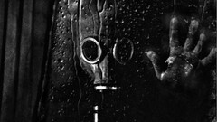 Let Me In gas masks grayscale