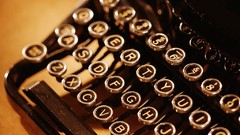 Letters alphabet typewriters