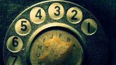 Letters dust close-up Objects numbers phones