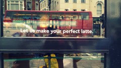 Letters London bus doors starbucks Quotes