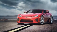 Lexus lexus lfa red cars vehicle Car