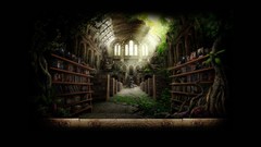 Library fantasy art