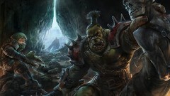 Lich King creatures world of warcraft orc dwarfs fantasy art
