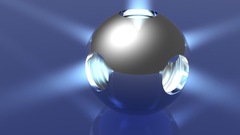 Light abstract Art 3d chrome
