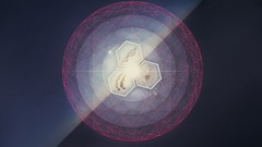 Light abstract brain circles contortionist holomovement