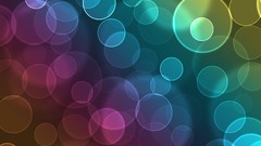 Light abstract circles rainbows