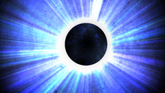 Light abstract eclipse