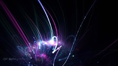 Light abstract light trails
