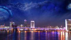 Light archictecture blue City