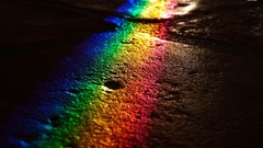 Light asphalt colors pink floyd rainbows artistic