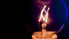 Light black background light bulbs