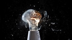 Light bulbs broken glass