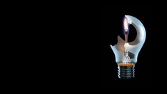 Light bulbs matchsticks