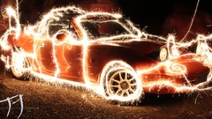 Light cars Photo manipulation digital art long exposure light 
