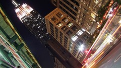 Light City Lights Empire State Building long exposure