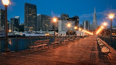 Light cityscapes San Francisco