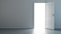 Light doors minimalistic artwork