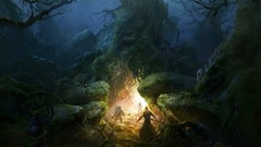 Light fighters elves forests mage dwarfs artwork Lord of the 