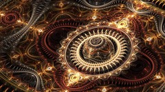 Light Fractals abstract raw digital art Fractale