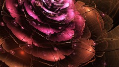 Light Fractals abstract valentine raw digital art Fractale