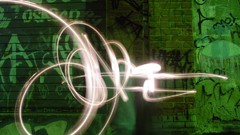 Light graffiti lighters light