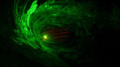 Light Green abstract spiral glowing