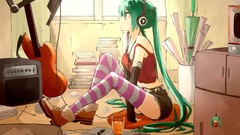Light headphones hatsune miku vocaloid