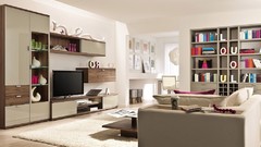 Light interior modern living room